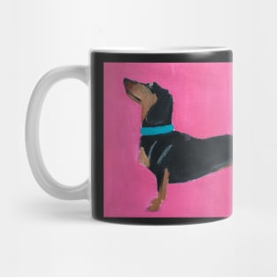 Dachshund, Acrylic Painting Mug